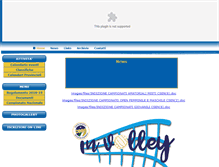 Tablet Screenshot of pallavolo.csen-roma.com